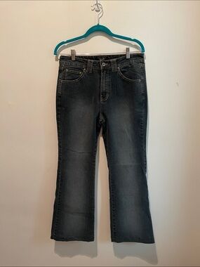 Angels Women's Dark Gray Flared Jeans